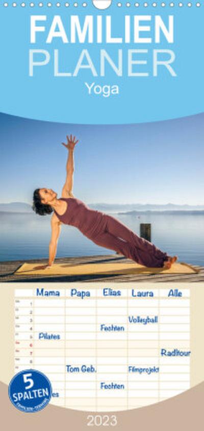 Familienplaner Yoga (Wandkalender 2023 , 21 cm x 45 cm, hoch)