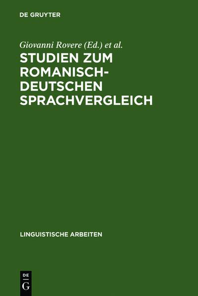 Studien zum romanisch-deutschen Sprachvergleich