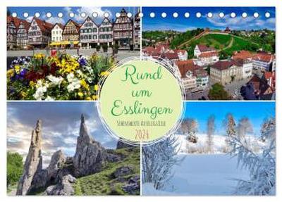 Rund um Esslingen (Tischkalender 2026 DIN A5 quer), CALVENDO Monatskalender