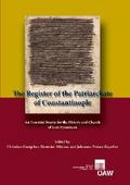The Register of the Patriarchate of Constantinople