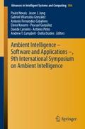 Ambient Intelligence - Software and Applications -