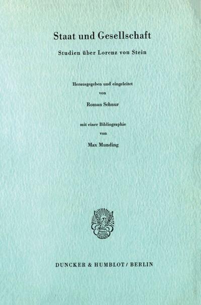 Staat und Gesellschaft.