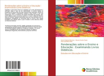 Ponderações sobre o Ensino e Educação : Examinando Livros Didáticos.