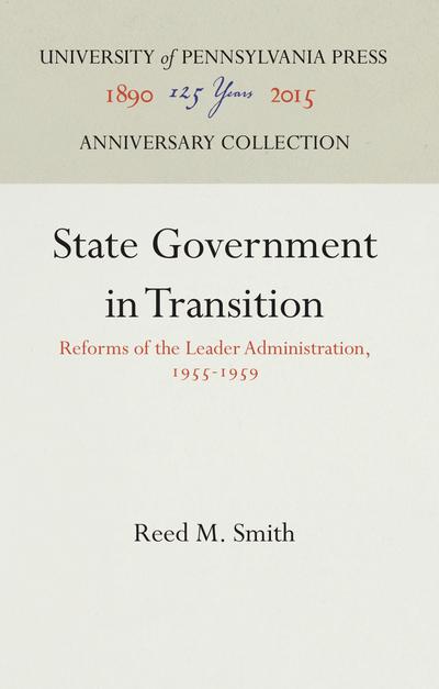 State Government in Transition