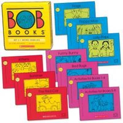 Bob Books - Word Families Box Set Phonics, Ages 4 and Up, Kindergarten, First Grade (Stage 3: Developing Reader)