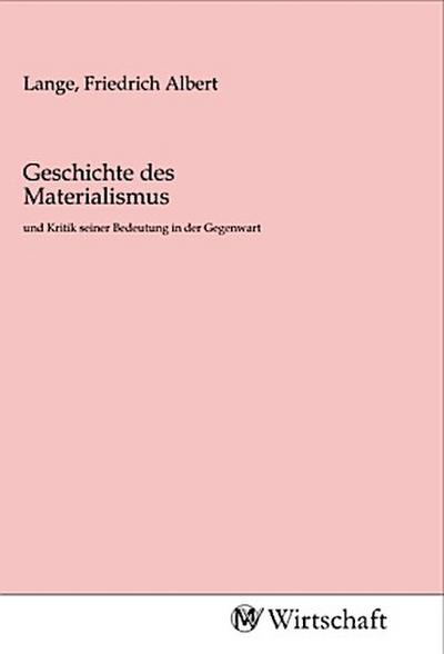 Geschichte des Materialismus