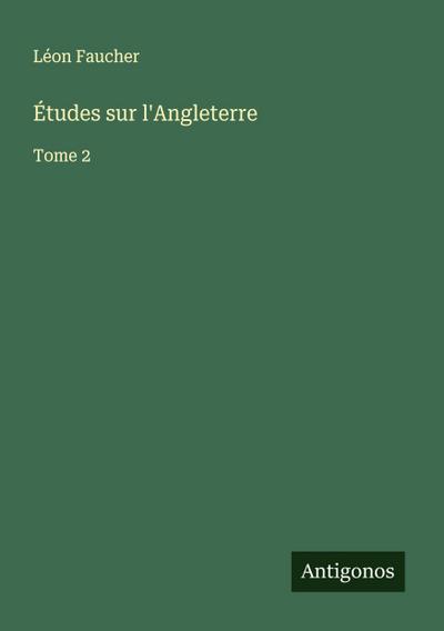 Études sur l’Angleterre