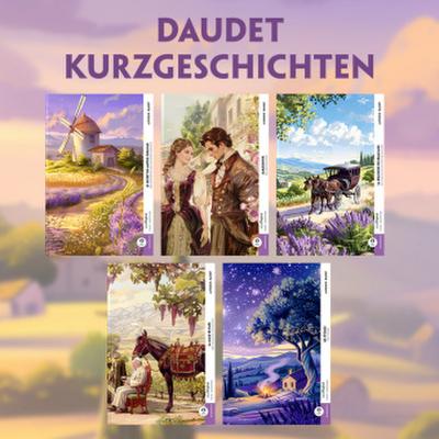 5 Daudet Kurzgeschichten (5 Bücher + Audio-Online) - Frank-Lesemethode - Kommentierte zweisprachige Ausgabe Französisch-Deutsch, m. 5 Audio, m. 5 Audio, 5 Teile