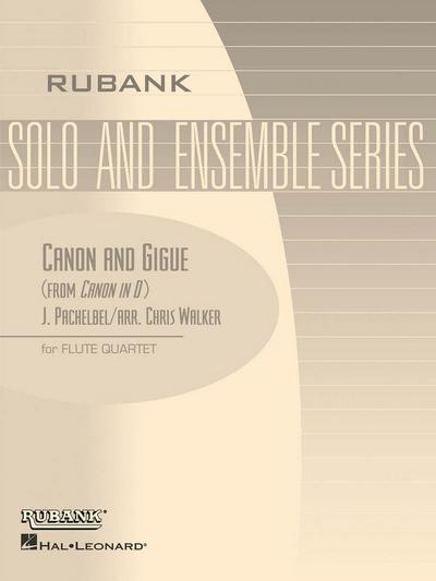 Canon and Gigue for 4 flutesscore and parts