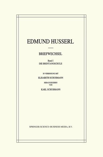 Edmund Husserl Briefwechsel