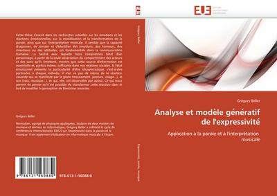 Analyse et modèle génératif de l’expressivité