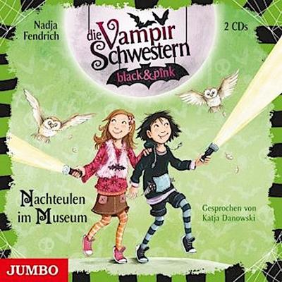 Die Vampirschwestern black & pink - Nachteulen im Museum, 2 Audio-CDs