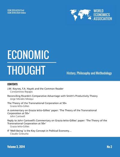 Economic Thought, Vol 3, No 2, 2014