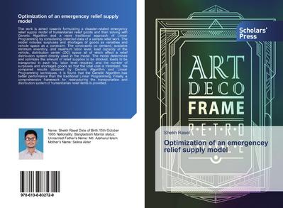 Optimization of an emergencey relief supply model