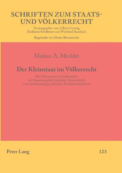 Der Kleinstaat im Völkerrecht