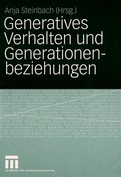 Generatives Verhalten und Generationenbeziehungen