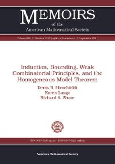 Induction, Bounding, Weak Combinatorial Principles, and the Homogeneous Model Theorem
