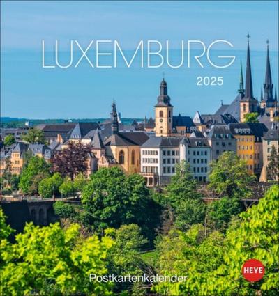 Luxemburg Postkartenkalender 2025