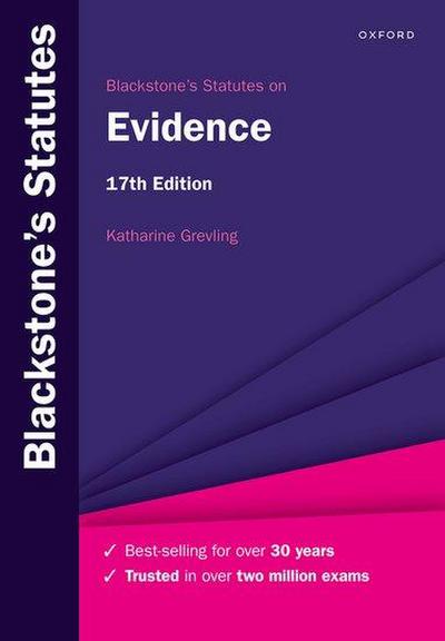Blackstone’s Statutes on Evidence