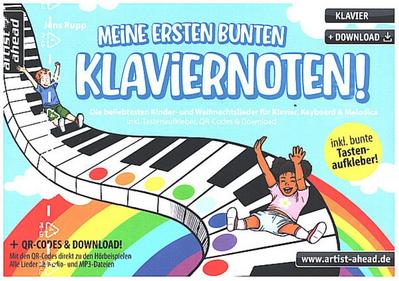 Meine ersten bunten Klaviernoten!