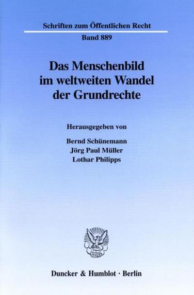 Das Menschenbild im weltweiten Wandel der Grundrechte