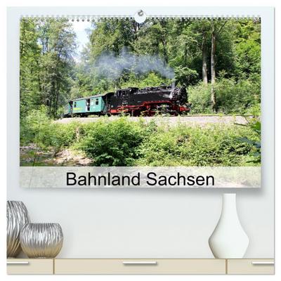 Bahnland Sachsen (hochwertiger Premium Wandkalender 2024 DIN A2 quer), Kunstdruck in Hochglanz
