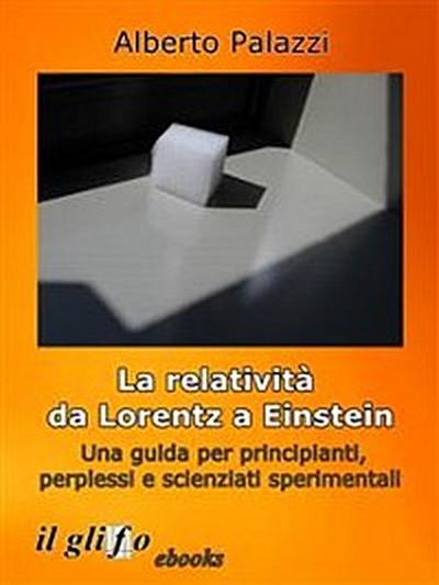 La relatività da Lorentz a Einstein.