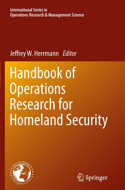 Handbook of Operations Research for Homeland Security