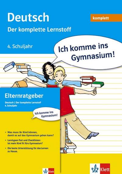 Ich komme ins Gymnasium! Deutsch - Der komplette Lernstoff 4. Klasse