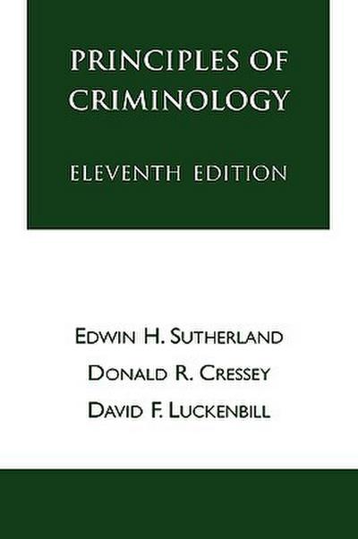 Principles of Criminology