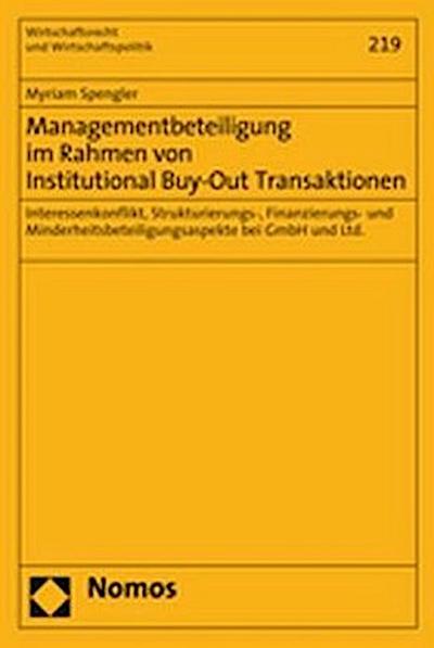 Managementbeteiligung im Rahmen von Institutional Buy-Out Transaktionen