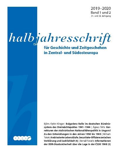 Halbjahresschrift 2019 - 2020