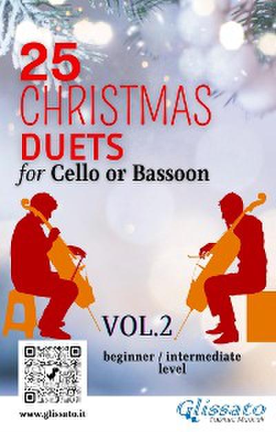 25 Christmas Duets for Cello or Bassoon - VOL.2