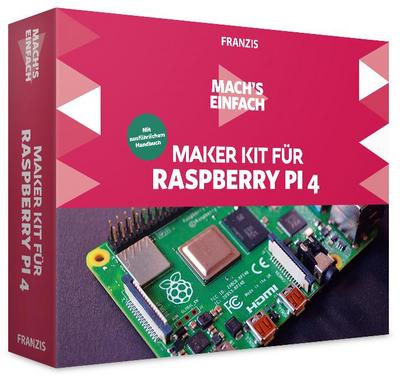 FRANZIS 67112 Mach’s einfach Maker Kit für Raspberry Pi 4