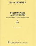 Quatuor pour la fin du tempspour clarinette, violon, violoncelle et piano