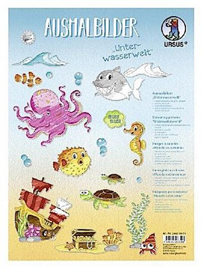 URSUS Ausmalbilder "Unterwasserwelt"
