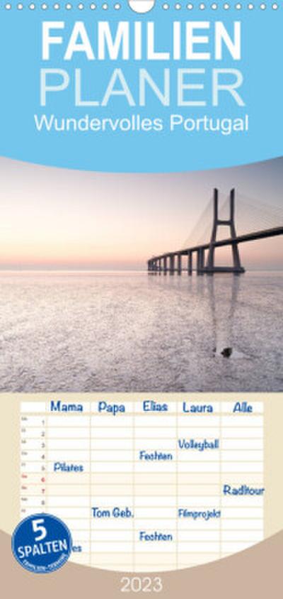 Familienplaner Wundervolles Portugal (Wandkalender 2023 , 21 cm x 45 cm, hoch)