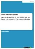 Die Notwendigkeit für den Aufbau und die Pflege ei