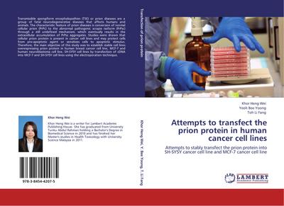 Attempts to transfect the prion protein in human cancer cell lines