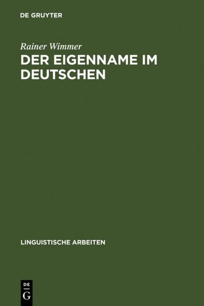 Der Eigenname im Deutschen