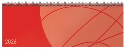 Tischkalender quer Professional Colourlux 2026 rot
