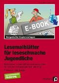 Lesemalblätter für leseschwache Jugendliche