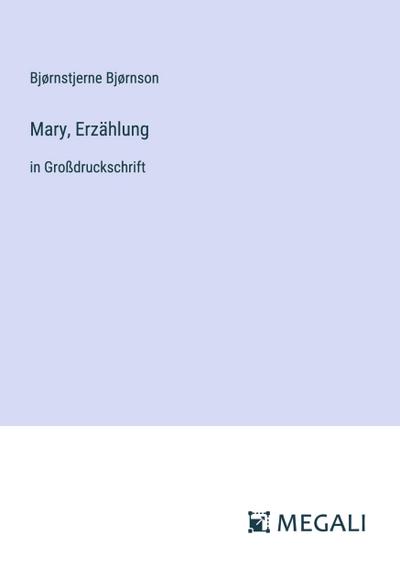 Mary, Erzählung