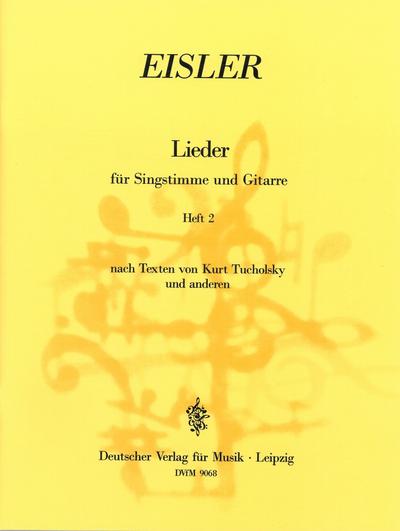 Lieder Band 2für Singstimme und Gitarre