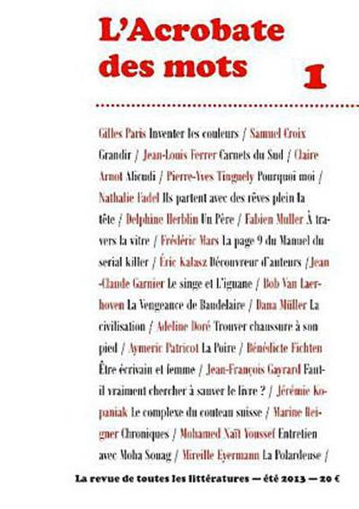 L’Acrobate des mots n°1 - Eté 2013