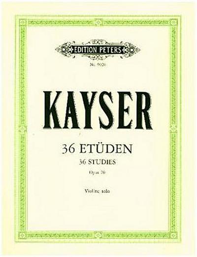 36 Etüden op. 20 für Violine