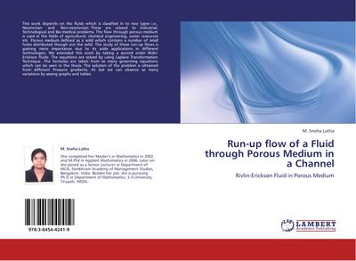 Run-up flow of a Fluid through  Porous Medium in a Channel
