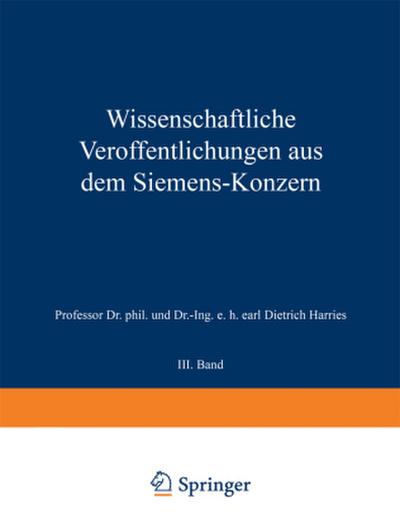 Wissenschaftliche Veröffentlichungen aus dem Siemens-Konzern