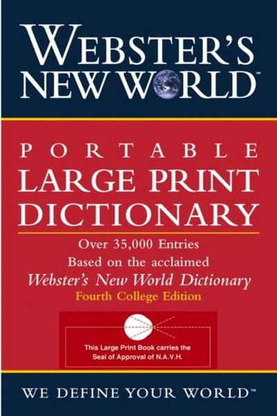 Webster’s New World Portable Large Print Dictionary