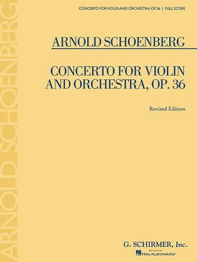 Concerto for Violin and Orchestra, Op. 36: Full Score (Revised Edition)